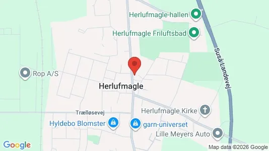 Kontorlokaler til leje i Herlufmagle - Foto fra Google Street View