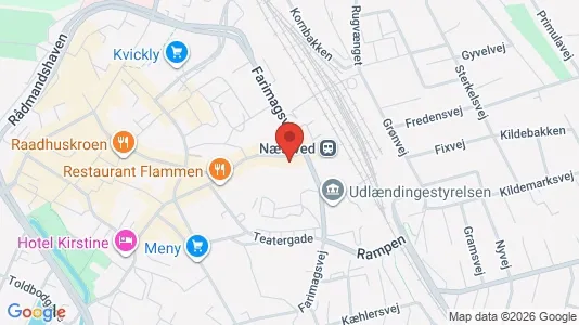 Kliniklokaler til leje i Næstved - kort over placeringen