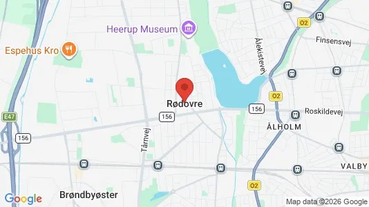 Butikslokaler til leje i Rødovre - kort over placeringen