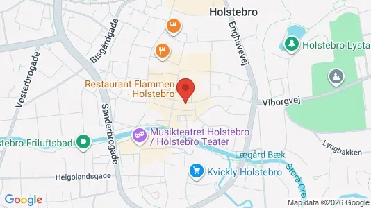 Kliniklokaler til leje i Holstebro - kort over placeringen