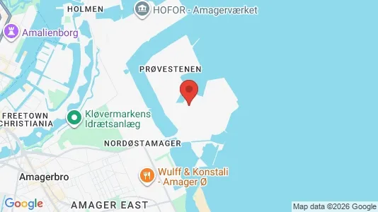 Butikslokaler til leje i København S - kort over placeringen