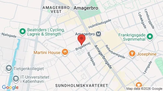 Kliniklokaler til leje i København S - kort over placeringen